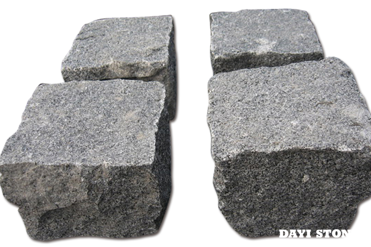 Cubes Dark Grey Granite G654 All sides natural split 10x10x10cm